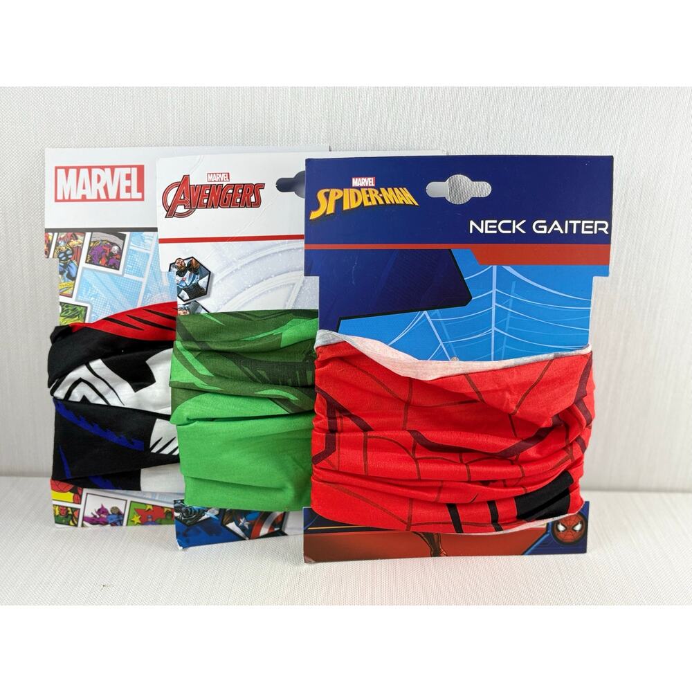 3 Marvel Spider-man Avengers Concept One Accessories Neck Gaiters NEW